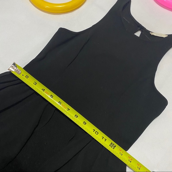 Lush Asymmetrical Black Dress - Picture 9 of 10